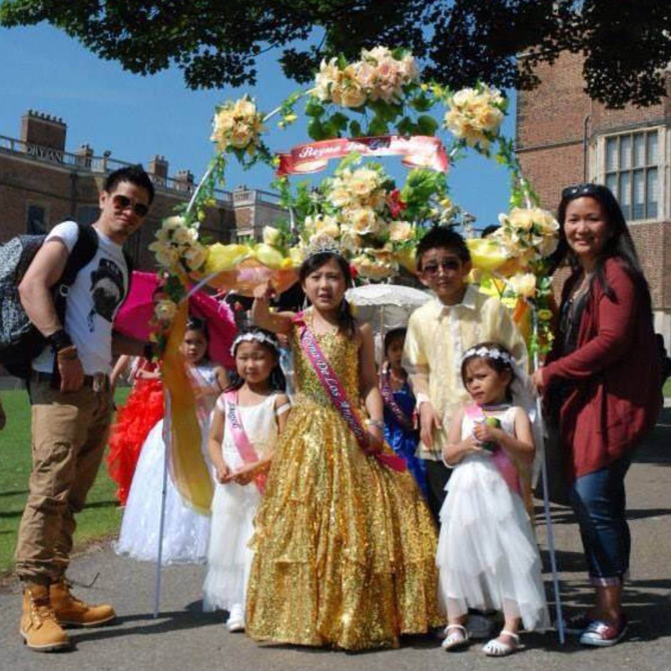 Santa Cruzan parade at Leeds Barrio Fiesta 2013. Filipino community in Yorkshire