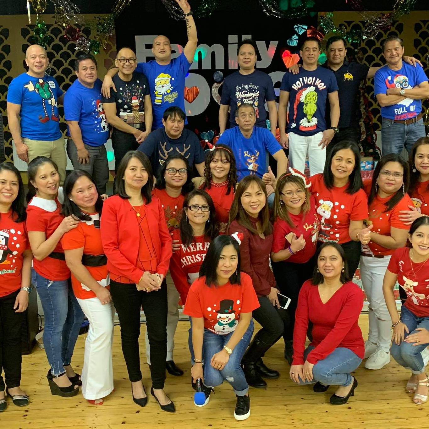 Family is Love, a NHS Filipino renal nurses, Renalytes, Christmas party.