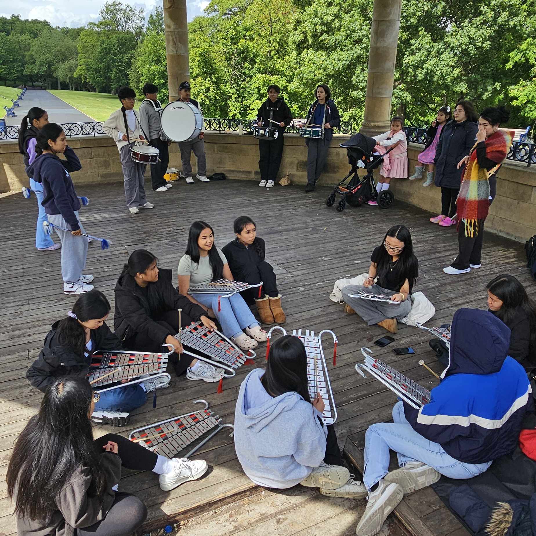 NJr Drum & Lyre Corps Rehearsal at Lister Park NJr Drum & Lyre Corps Summer 2025 Rehearsal at Lister Park