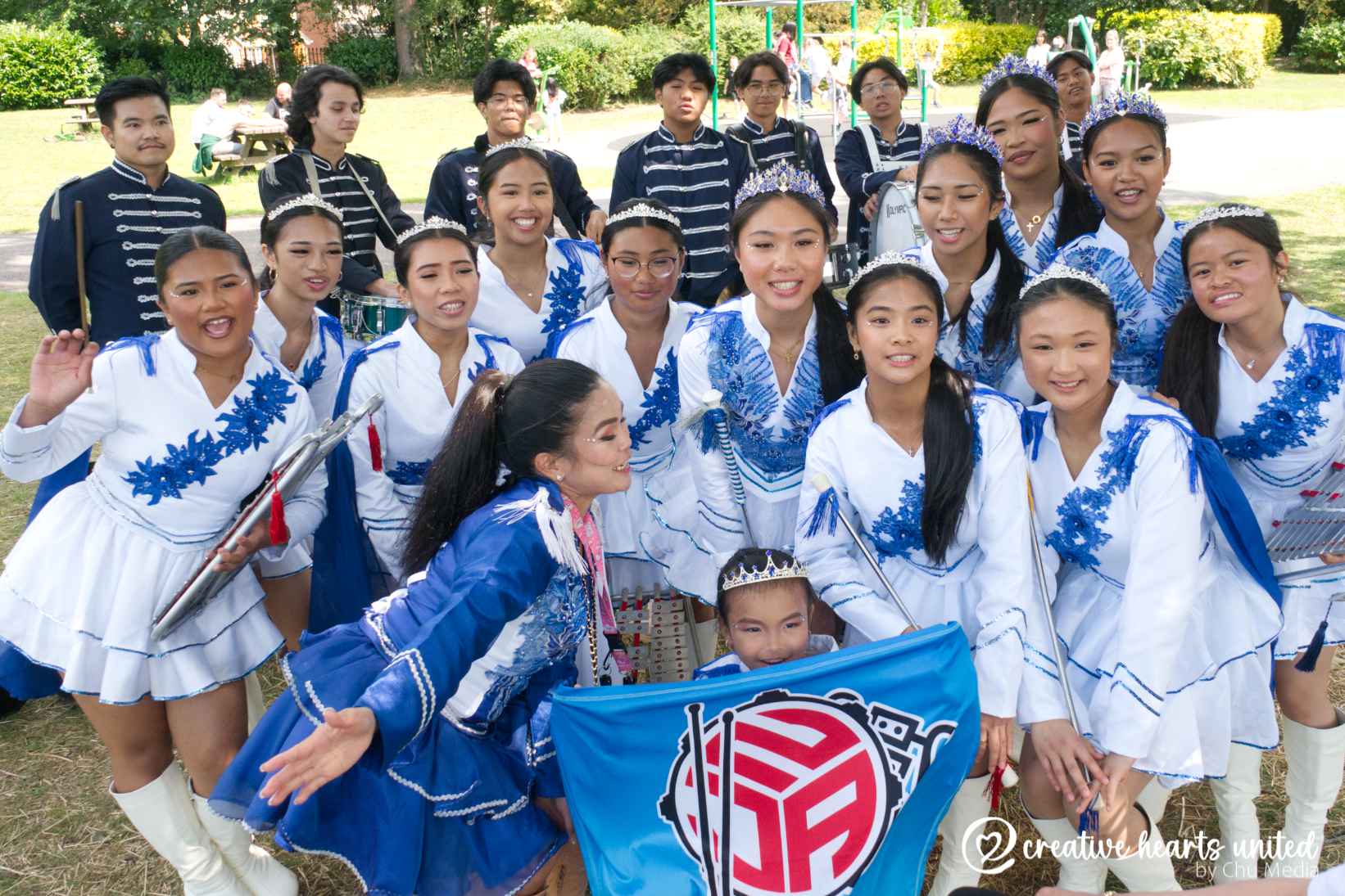 Creative Hearts United NJr Drum and Lyre Corps at Cheshire East Bario Fiesta
