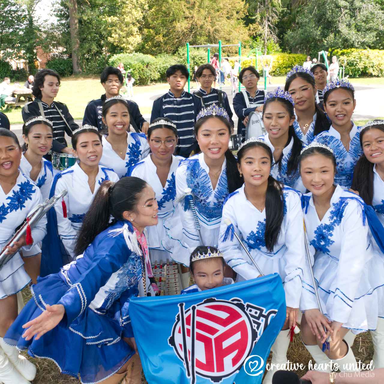 Creative Hearts United NJr Drum and Lyre Corps at Cheshire East Bario Fiesta