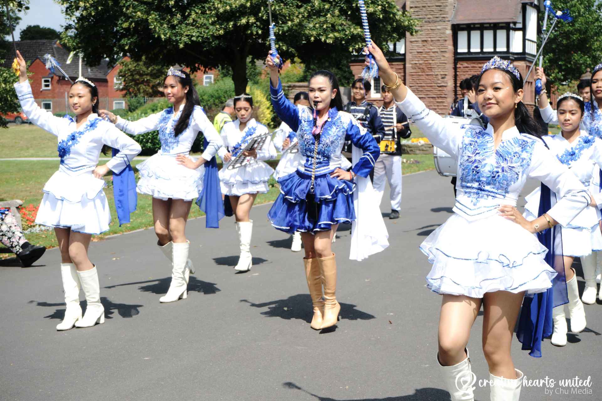 Creative Hearts United NJr Drum and Lyre Corps at Cheshire East Bario Fiesta