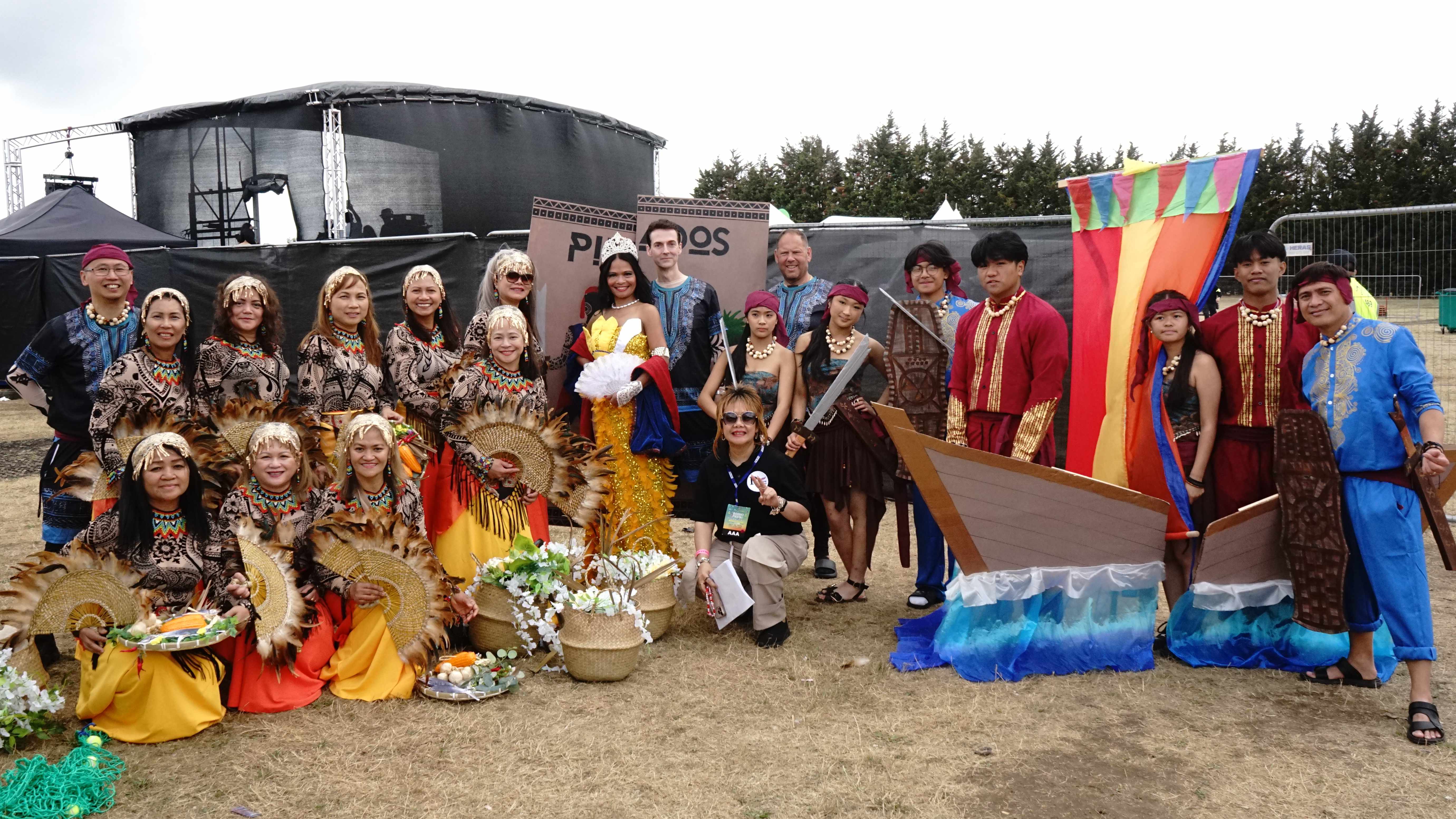 Creative Hearts United Yorkshire Filipino Cultural Dance Troupe Pintados at the backstage