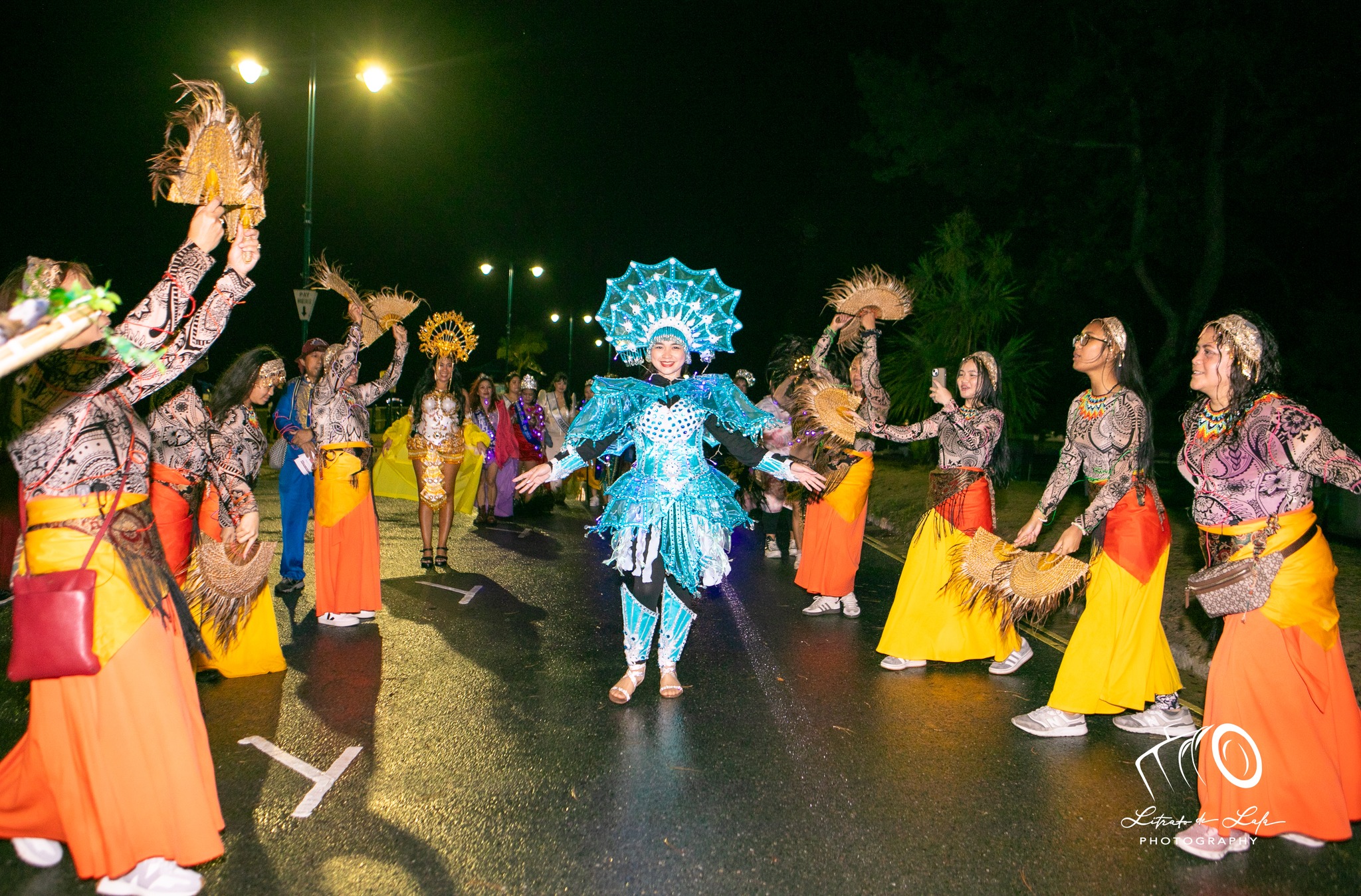 Creative Hearts United dancing on the street with Ms Joeace Ang-Siao at the Ryde Illuminated Carnival 2025