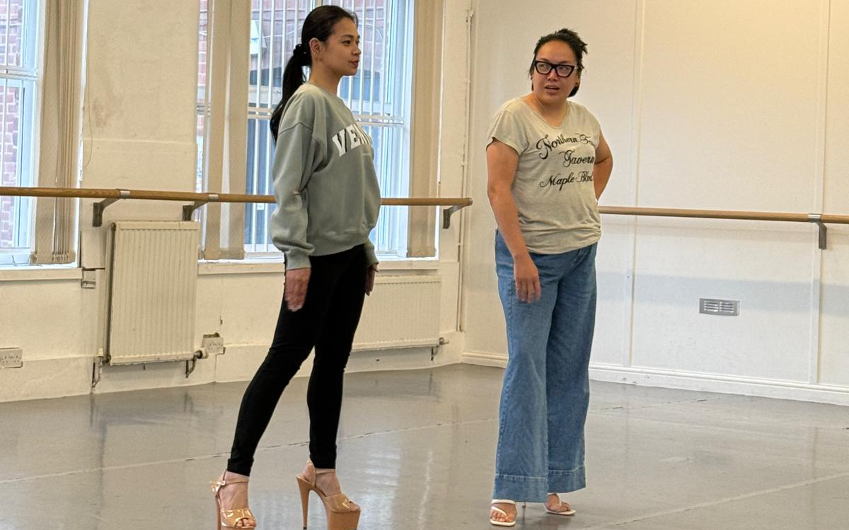 Grace in motion — catwalk rehearsal with Lovely Mae in preparation for the coronation night.