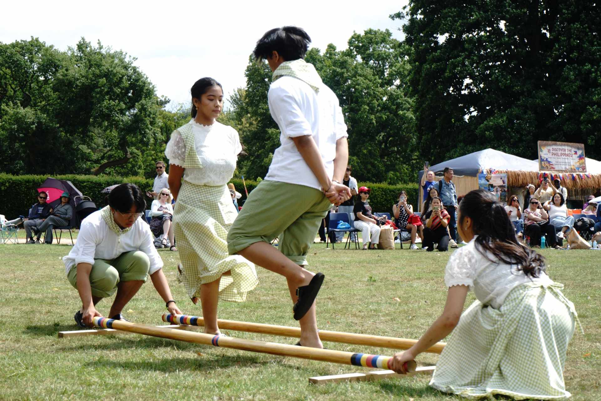 Creative Hearts United facilitated the British Filipino Youth to perform a folkdance called the Tinikling, at Cheshire East Bario Fiesta 2025