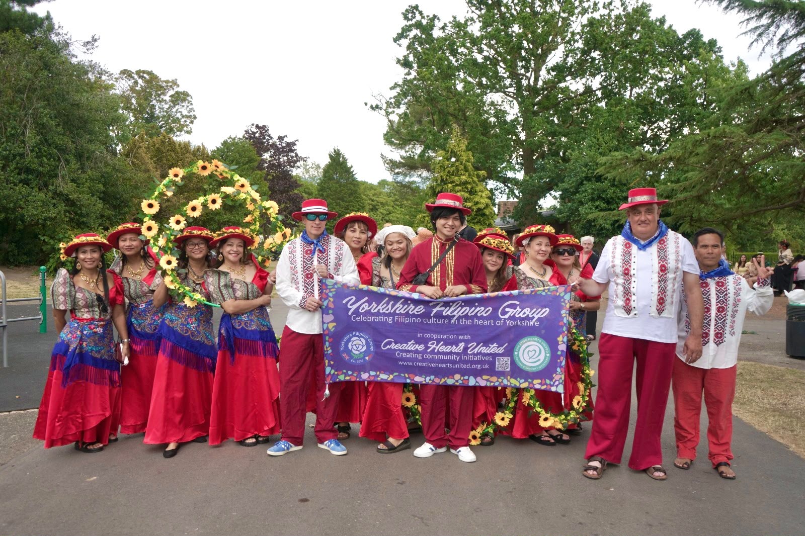 The YFG Dance Troupe joined the opening parade at Queens Park, Crewe.