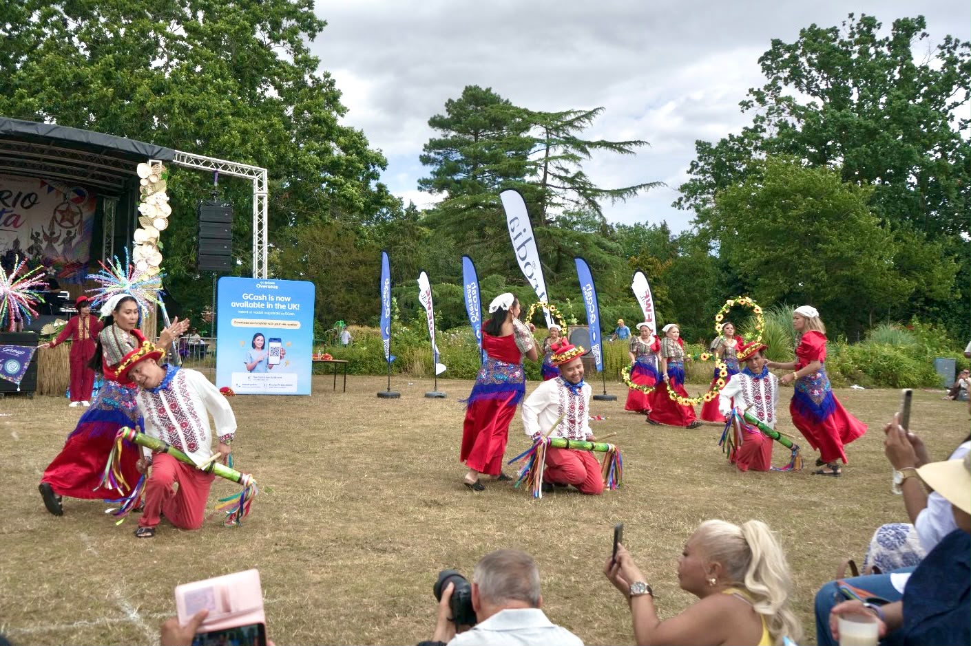 YFG Dance Troupe performed the Karatong Filipino folk dance at Cheshire East Barrio Fiesta 2026.