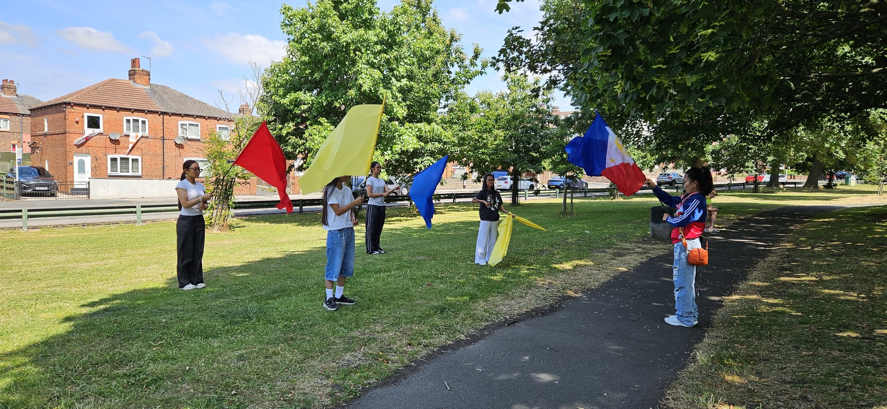 We facilitated the formation and rehearsal of the 2026 NJr Drum and Flag Corps Leeds team in preparation for the Barrio Fiesta in Cheshire East.